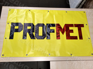 Баннер-вывеска с логотипом компании «ПРОФМЕТ» — фото 1