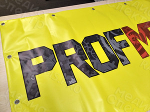 Баннер-вывеска с логотипом компании «ПРОФМЕТ» — фото 3