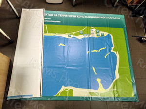 Баннер-схема 3х2м Константиновский карьер 2021 — фото 2