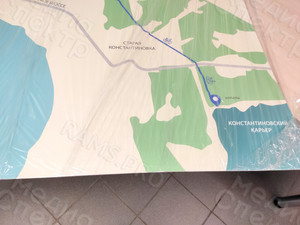 Карта-стенд щит информационный – СХЕМА ВЕЛОМАРШРУТА ТВЕРЬ-КАРЬЕРЫ — фото 3