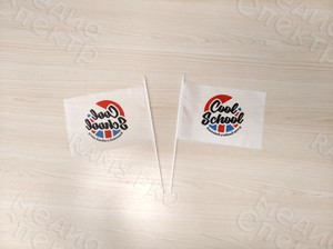 Флажки настольные с логотипом ЯЦ «COOL SCHOOL» — фото 2