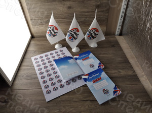 Флажки настольные с логотипом ЯЦ «COOL SCHOOL» — фото 3