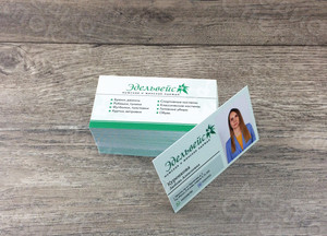 Визитка личная для сотрудника магазина «Эдельвейс» — фото 4