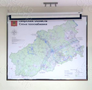 Настенный стенд-карта газопроводов 2022 — фото 2
