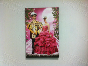 Фотокартина-монтаж на холсте 40х60см «Подарок родителям» — фото 1