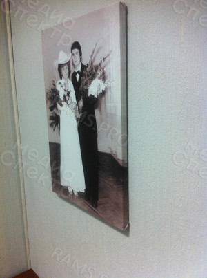 Фотокартина на холсте 40х60см «Маме 55 лет» — фото 2