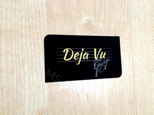 Визитка на дизайнерской бумаге «Deja Vu Group» — фото 2