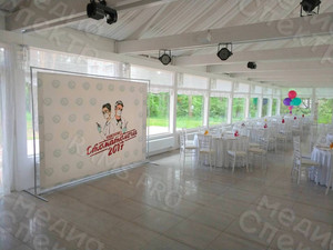 Press Wall 3х2.2м на выпускной вечер «Стоматологи 2017» — фото 1