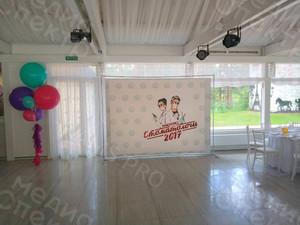 Press Wall 3х2.2м на выпускной вечер «Стоматологи 2017» — фото 2