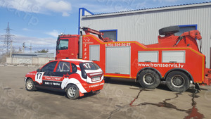 Наклейки на кузов авто/брендирование автомобилей: Лада-калина «Транссервис-спорт» — фото 4